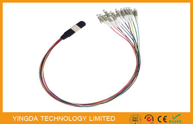 Kabel MTP MPO o dużej gęstości - zestawy przewodów hydrostatycznych LC 12 Złącza męskie z kołkami prowadzącymi